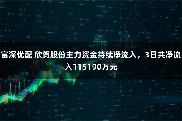 富深优配 欣贺股份主力资金持续净流入，3日共净流入115190万元